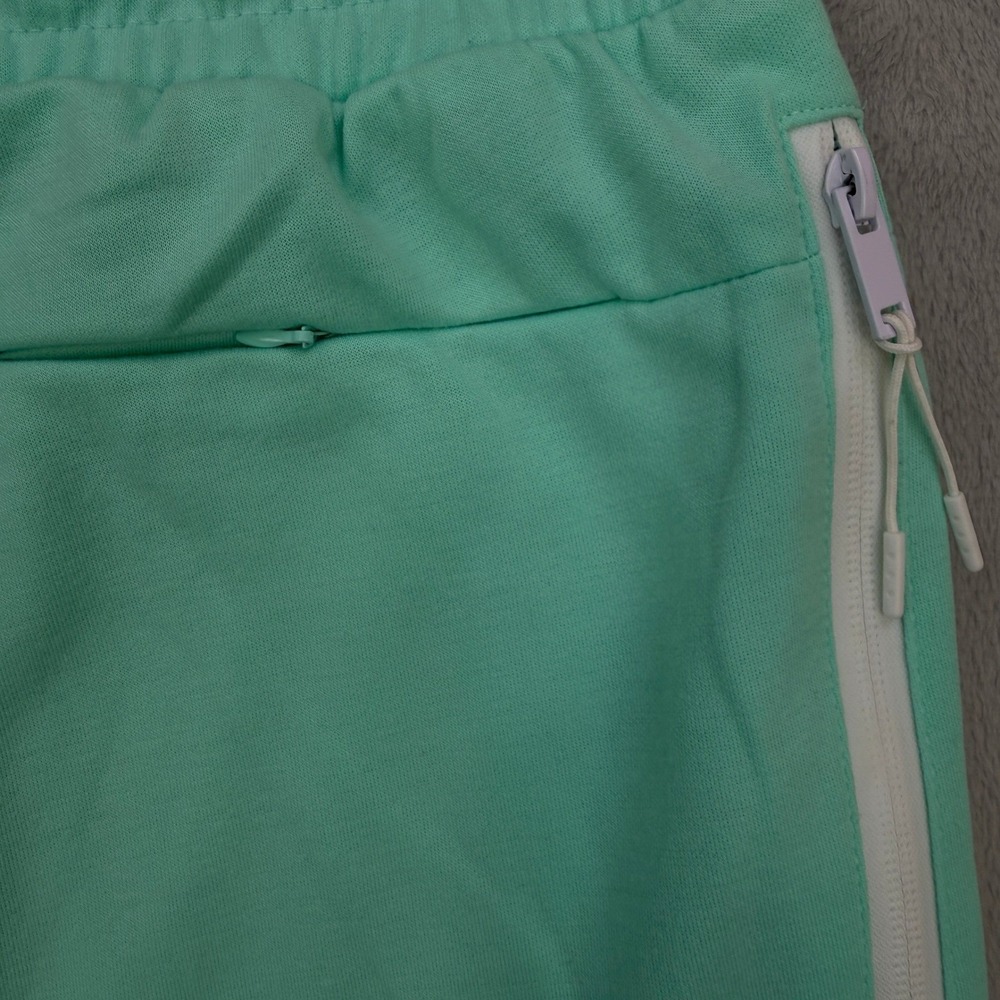 True Born Knit Shorts Mens XL Mint Green Zipper Pockets Drawstring Active - Picture 3 of 7